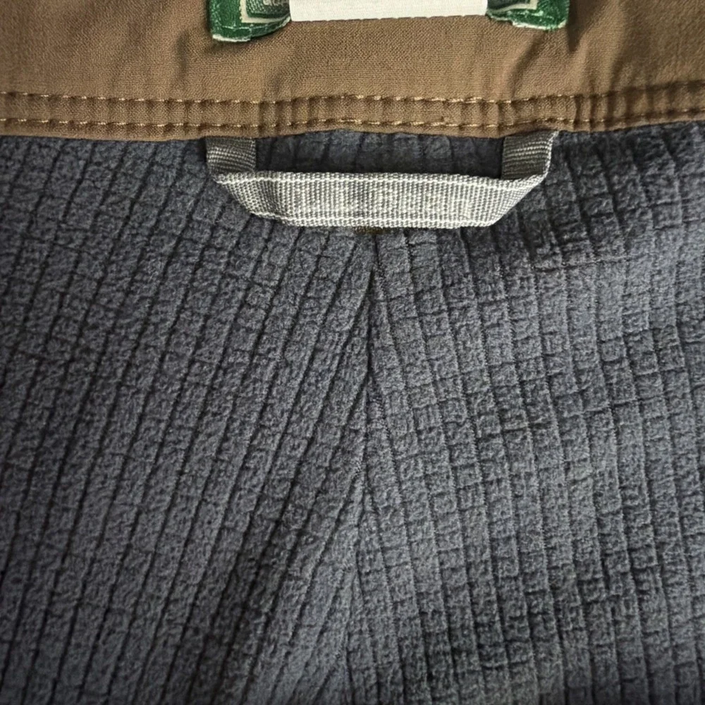 LL Bean Cresta Hiking Pants Mens 40x32 Brown Nylon Stretch Cargo 298068 Lined